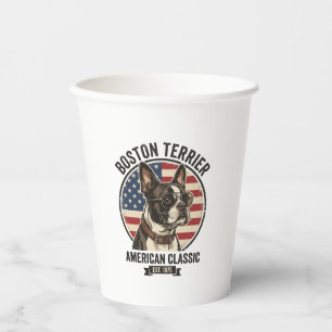 Vasos De Papel Gafas de sol con bandera estadounidense clásica de