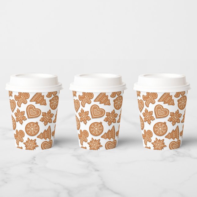 Vasos De Papel Galletas de jengibre de Navidad (Multi)