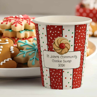 Vasos De Papel Galletas Italianas Lindas de Fiesta