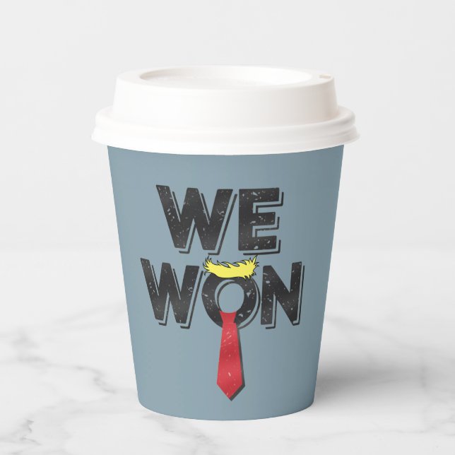 Vasos De Papel Ganamos Donald Trump 2024 (Anverso)