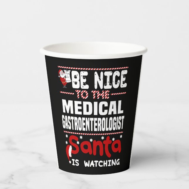 Vasos De Papel Gastroenterólogo médico (Anverso)