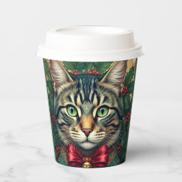 Vasos De Papel Gato de navidades 2024