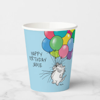 Vasos De Papel GATOS DE CUMPLEAÑOS por Sandra Boynton Paper Cups