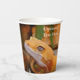 Vasos De Papel Gecko de leopardo amarillo