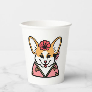 Vasos De Papel Geisha Corgi Dog Lover Welsh