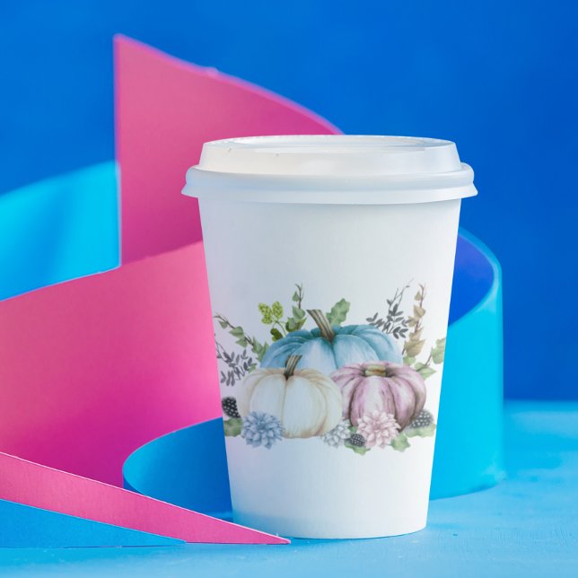 Vasos De Papel Género de calabaza revelar calabazas rosas azules (Subido por el creador)