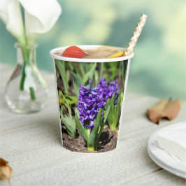 Vasos De Papel Geocinth azul en primavera