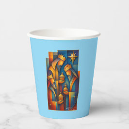 Vasos De Papel Geometric Magi - Three Wise Men Christmas Star Art