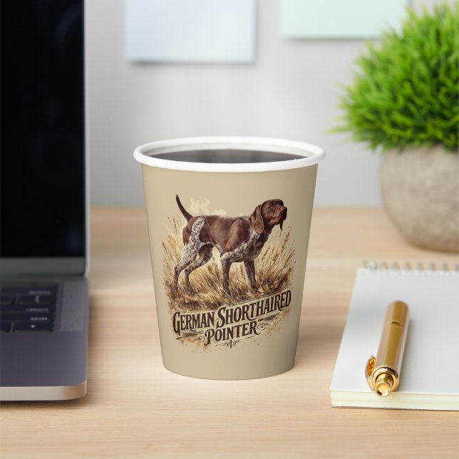 Vasos De Papel  German Shorthaired Pointer  (in situ)