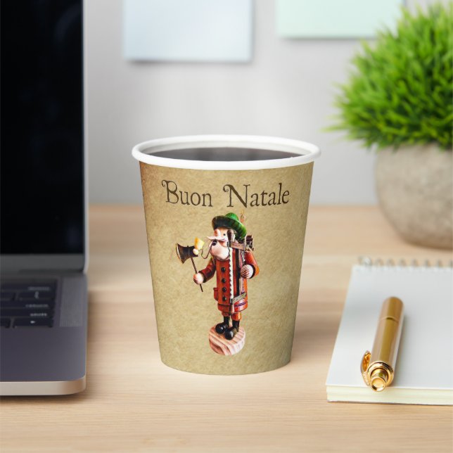 Vasos De Papel German "Smoker Man" Incense Burner Paper Cups (in situ)