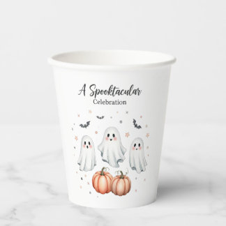 Vasos De Papel Ghostly Fun Halloween