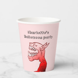 Vasos De Papel Ghoul con una agradable risa