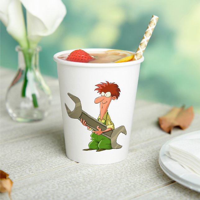 Vasos De Papel Gigante mecánico español (Subido por el creador)