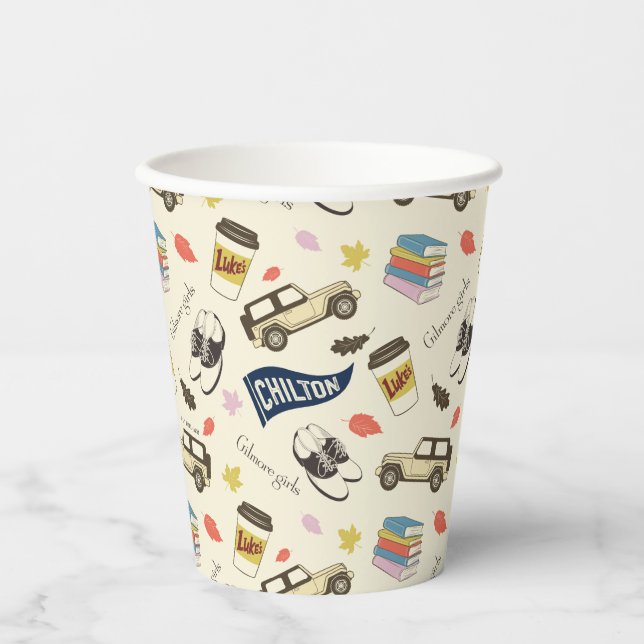 Vasos De Papel Gilmore Girls Chilton Fall Pattern (Anverso)