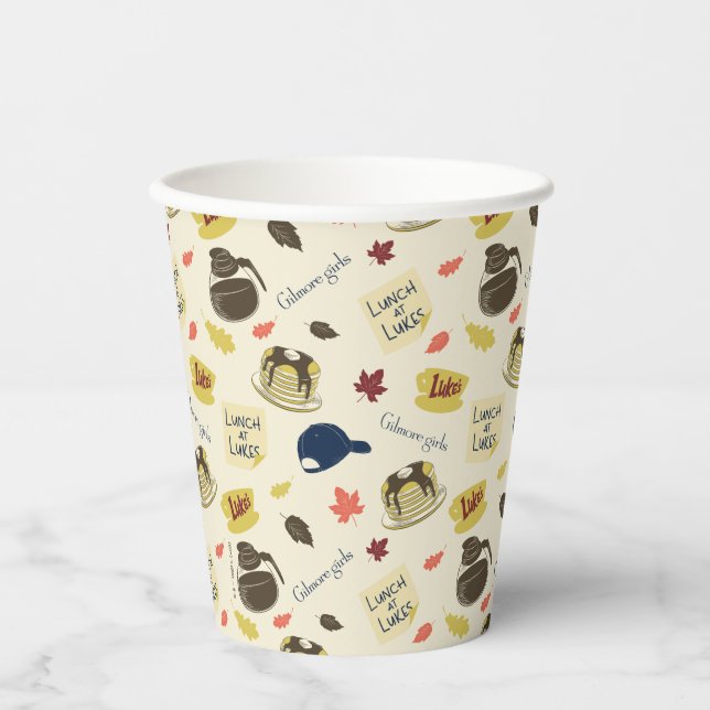 Vasos De Papel Gilmore Girls Lunch at Luke’s Pattern (Anverso)
