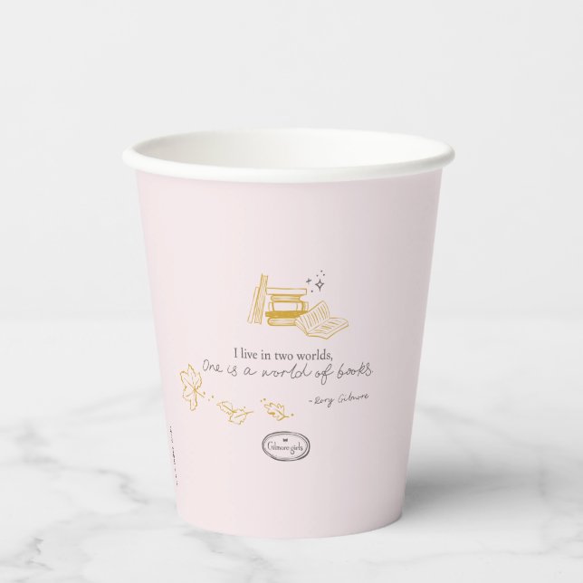 Vasos De Papel Gilmore Girls Rory Book Quote Design (Anverso)