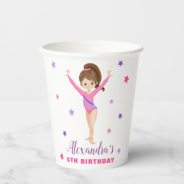 Vasos De Papel Gimnasia Chica Stars Birday Party