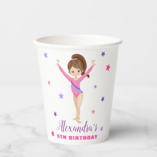 Vasos De Papel Gimnasia Chica Stars Birday Party