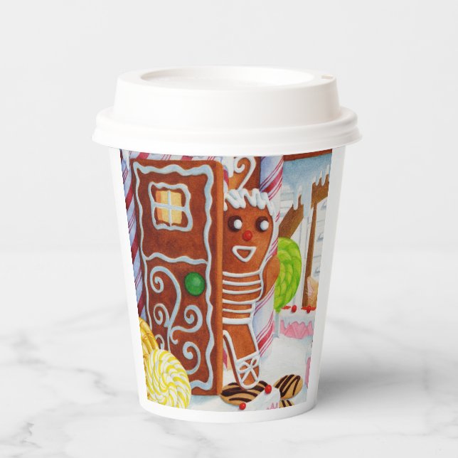 Vasos De Papel GINGERBREAD MAN Paper Cups (Anverso)