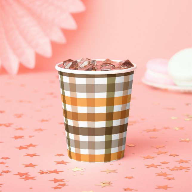 Vasos De Papel Gingham (in situ)