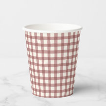 Gingham de Arándano Rojo Granate