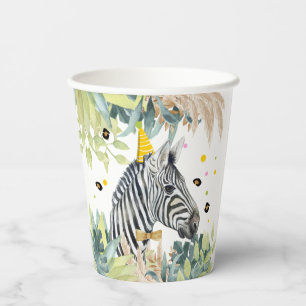 Vasos De Papel Giraffe Fiesta Animales Nacimiento Zoológico Safar