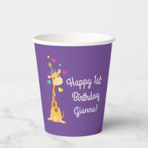 Giraffe Kids Birthday Fiesta Cute