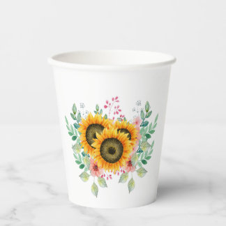 Vasos De Papel Girasol