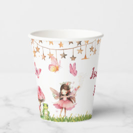 Vasos De Papel Girls Fairy Tale Castle Frog Mushroom Birthday