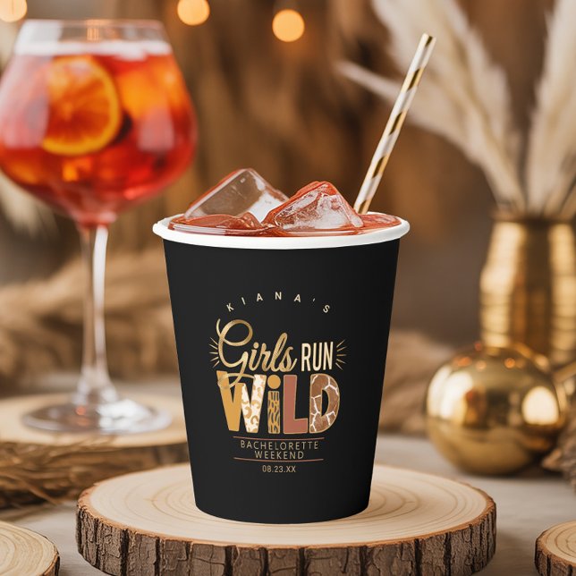 Vasos De Papel Girls Run Wild Safari Bachelorette ID1148 (Subido por el creador)