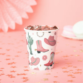 Vasos De Papel Girly Cowboy