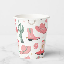 Vasos De Papel Girly Cowboy