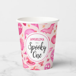 Vasos De Papel Girly Spooky Un primer cumpleaños con nombre