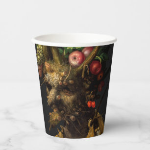 Vasos De Papel Giuseppe Arcimboldo - Cuatro estaciones en una sol
