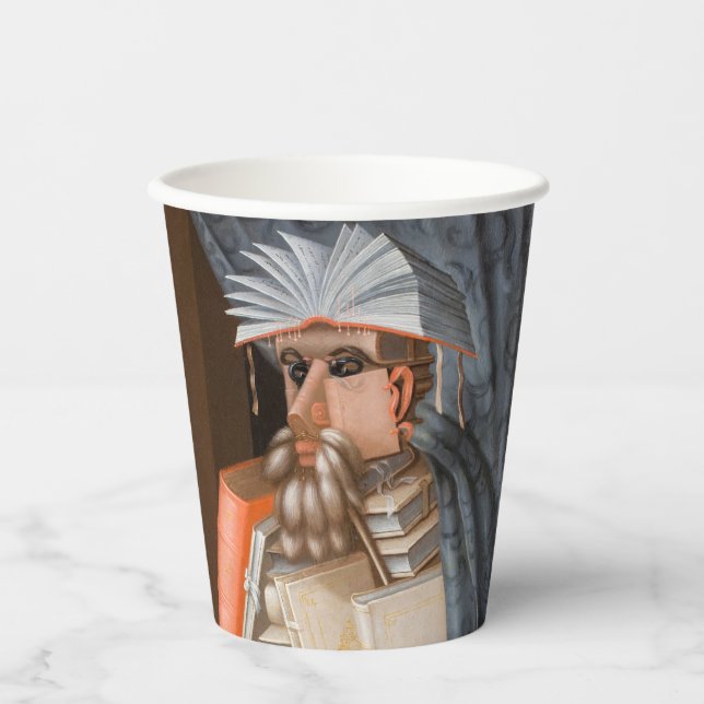 Vasos De Papel Giuseppe Arcimboldo - La bibliotecaria (Anverso)