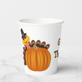 Vasos De Papel Give Thanks Thanksgiving