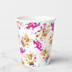 Vasos De Papel Gizmo Rock 'n Roll Pattern