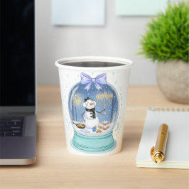 Vasos De Papel Globo de nieve de Janucá