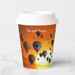 Vasos De Papel Globos aerostáticos en vuelo