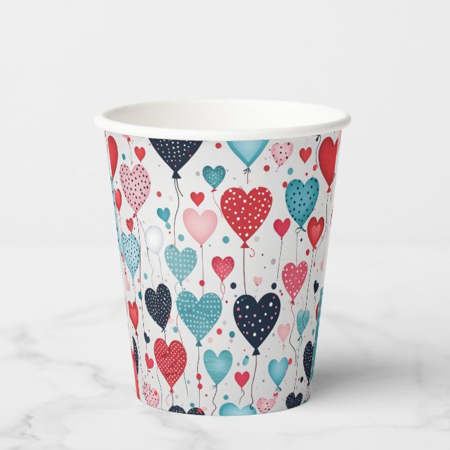 Vasos De Papel Globos cardíacos (Anverso)