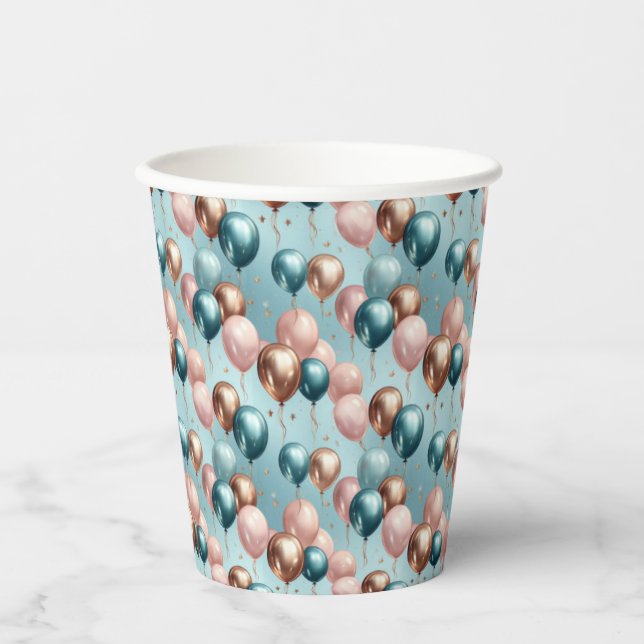 Vasos De Papel Globos Galore 03 (Anverso)