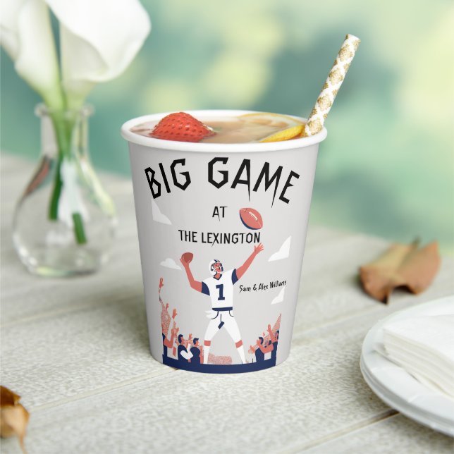 Vasos De Papel "Gloria del Día del Juego: Super Bowl Bash 2025" (in situ)