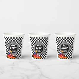 Vasos De Papel Go Kart fiesta taza de papel