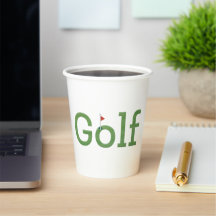 GOLF con tazón de café Flagstick