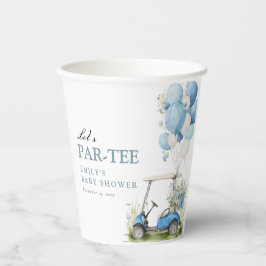 Vasos De Papel Golf Let's Par-tee Boy Baby Shower