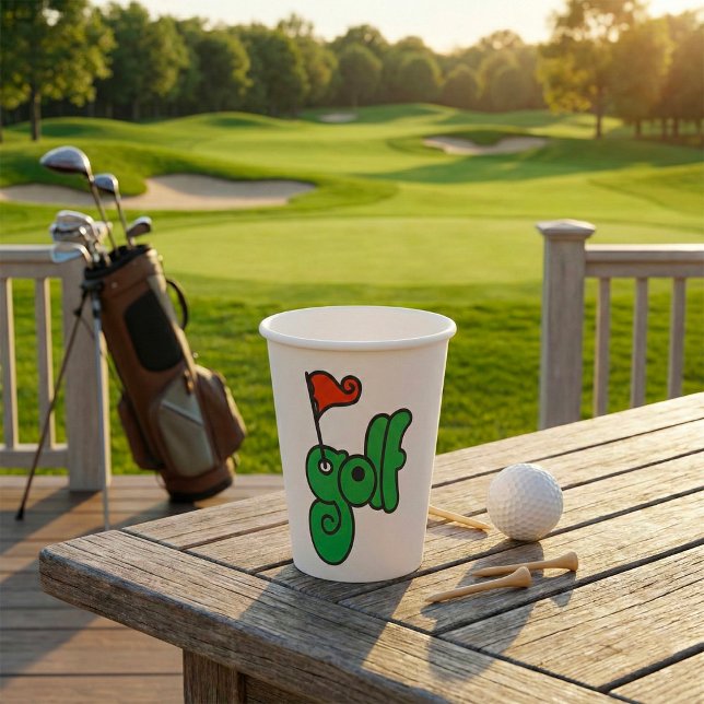 Vasos De Papel Golf Wang Verde y Rojo Vibrante (Subido por el creador)