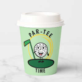 Vasos De Papel Golfers Par-Tee Time