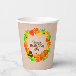 Vasos De Papel Gorra de la guirnalda verde de oro del juego de ac