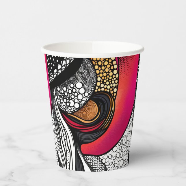 Vasos De Papel Gorras fuera (Izquierda)