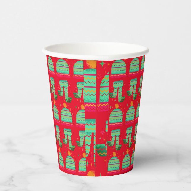 Vasos De Papel gorrito y bufanda   platos de papel (Derecha)